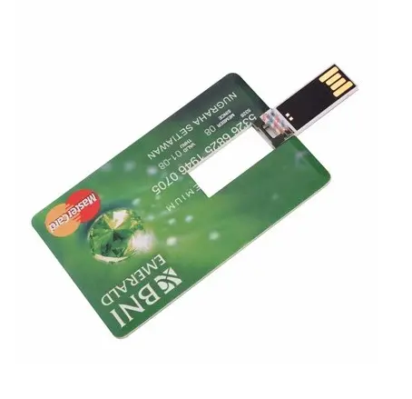 Unidad Flash USB de Tarjeta de Crédito Personalizada, regalo promocional, 1GB, 2GB, 4GB, 8GB, 16GB, 32GB