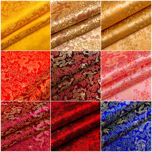 Splendido tessuto cuscino del divano indumento di seta metallico tessuto broccato drago in Cina tessile - Product Image 6