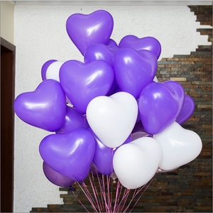 Fournitures de mariage décoration de fête ilove en forme de coeur 12 pouces ballon de fête - Product Image 6