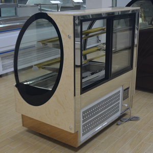 湾曲ガラス冷蔵ケーキ冷凍庫ディスプレイショーケース機器 - Product Image 3