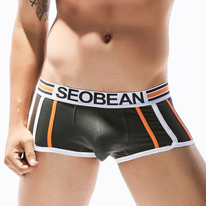 Commercio all'ingrosso Sexy Più Il Formato Del <span class=keywords><strong>Cotone</strong></span> Dei Pugili del Mens Della Biancheria Intima Cuecas Pugile Degli Uomini Solid Vita Bassa U Sacchetto Teenager Bicchierini degli uomini - Product Image 6