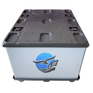 Kích Thước Tùy Chỉnh PP Nhựa Pallet Với HDPE Vật Liệu Nắp Có Thể Gập Lại Lưu Trữ Tay Áo Hộp - Product Image 5