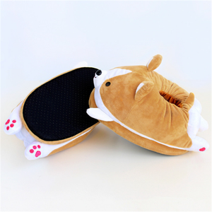 <span class=keywords><strong>Pantofole</strong></span> Invernali Economiche e Comode per Interni con Personaggi dei Cartoni Animati, Simpatiche <span class=keywords><strong>Pantofole</strong></span> in Peluche a Forma di <span class=keywords><strong>Cane</strong></span> Corgi per Bambini - Product Image 3