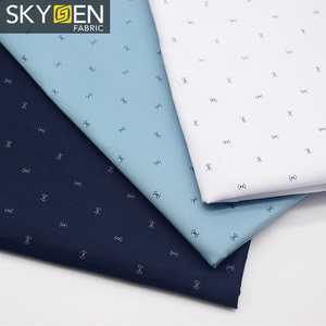Skygen nuevo diseño personalizado sedoso floral impreso 100% satén de algodón. Tejido de sarga para pantalones camisas - Product Image 1