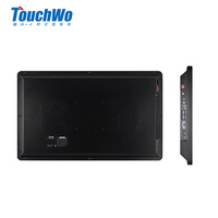 Écran tactile lcd HD 1080P 23 de 24 pouces, boîtier métallique, pour smart tv avec usb hmi, android 7, aio