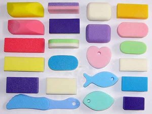 Suministros profesionales de pedicura Esponja de piedra pómez de PU para pies Eliminación de piel muerta - Product Image 3