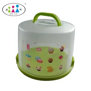 Factory foodgrade plastic round clear Plastic Cake Carrier and Plastic Cake Holder