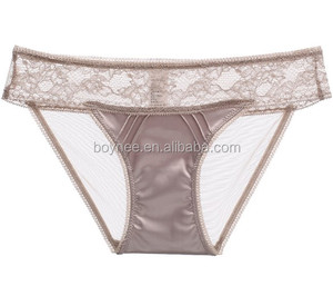 Fabricación de ropa interior punto spandex algodón al por mayor bragas de satén - Product Image 3
