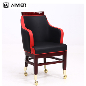 Spécial Personnalisé Poker Tabourets Assise Et Dossier Avec Mousse Moulée Casino Tabourets Dorés Roulettes Poker Sièges - Product Image 4
