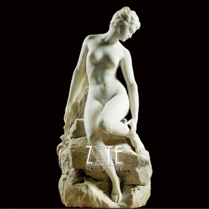 <span class=keywords><strong>Estatua</strong></span> <span class=keywords><strong>de</strong></span> Jardín <span class=keywords><strong>de</strong></span> Mármol Velado <span class=keywords><strong>de</strong></span> Alta Calidad, <span class=keywords><strong>Mujer</strong></span> Desnuda - Product Image 4