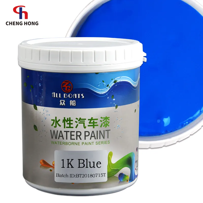 Pintura acrílica líquida a base de agua, revestimiento resistente al agua, color azul