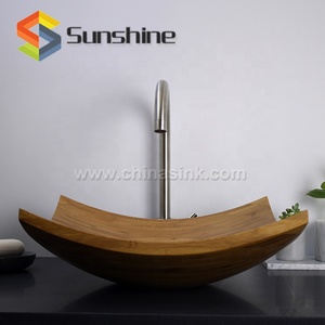 Lavabo en <span class=keywords><strong>bambou</strong></span>, évier de salle de bain nouveau Design 2017 - Product Image 4