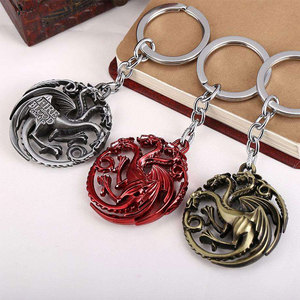 Échantillons gratuits <span class=keywords><strong>game</strong></span> <span class=keywords><strong>of</strong></span> thrones en métal logo personnalisé jeu de <span class=keywords><strong>porte</strong></span>-clés/<span class=keywords><strong>porte</strong></span>-clés - Product Image 6