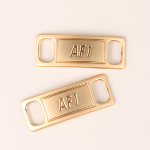 Hot Selling Designer Iron <strong>Lace</strong> Tag Custom Alloy <strong>Lace</strong> <strong>Lock</strong> for Shoes AF1 Metal Tag - Product Image 2