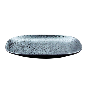 Style chinois vaisselle noir carré de haute qualité 8.3 pouces stonerware assiette en porcelaine <span class=keywords><strong>point</strong></span> - Product Image 5