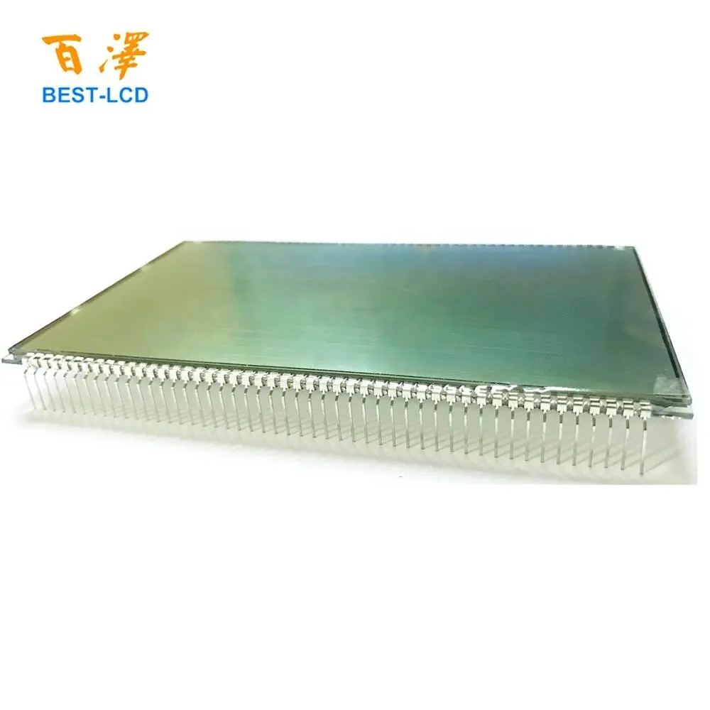 66 LCD Custom Size Monochrome 2 rows of 7 Segments 6 digits 96 pins LCD Panel Display for Fuel dispenser/Petrol Pump/Gas Machine