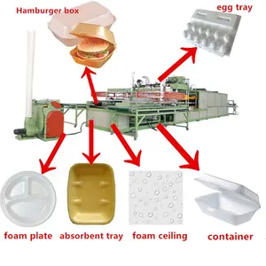 Máquinas para hacer platos y tazas de plástico de espuma Ps de China para productos de espuma desechables