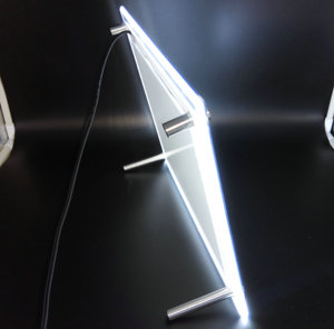 Tùy chỉnh Acrylic LED ánh sáng đơn chủ hiển thị đứng Tabletop Rack hiển thị - Product Image 4