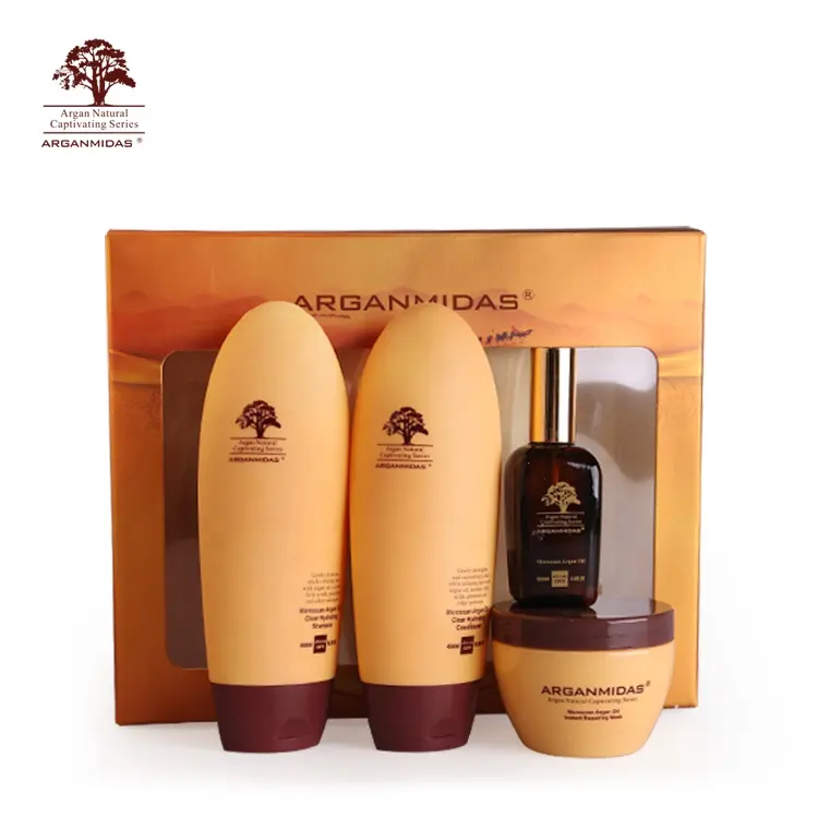 OEM Private Label Marroquino Shampoo Cabelo E Condicionador de Cabelo Produtos de Cuidados de Viagem Conjunto