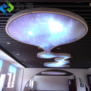 ZHIHAI Hộp Đèn Led Sợi Thủy Tinh Sợi Quang Tấm Trần Giả 3d In UV - Product Image 3