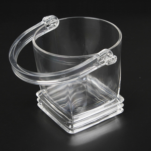 Clear Acrylic <strong>Mini</strong> Ice Bucket Durable &amp; Not Easy to Break 1.0L Capacity Eco-Friendly for Home/Bar Use - Product Image 1