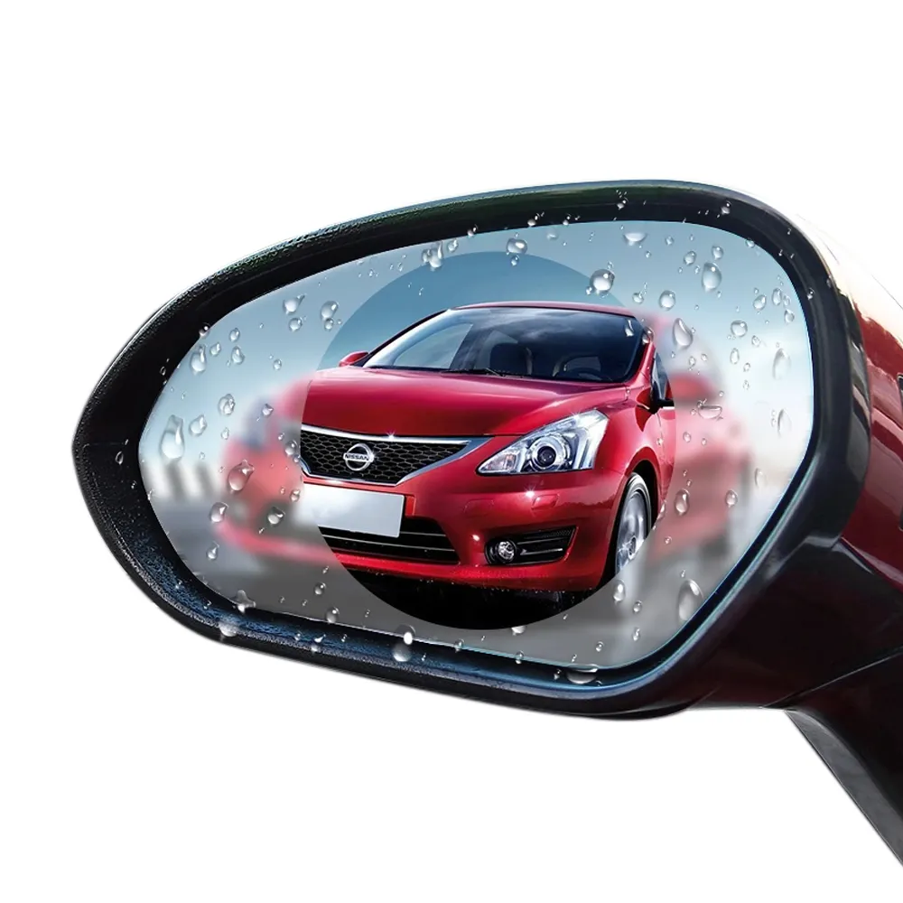 אנטי גשם אנטי ערפל סרטי אופנועים Rearview מראה סרט הידרופובי סרט 80*80mm