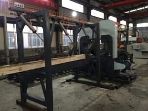 Automático Doble tronco Vertical máquina de sierra de <span class=keywords><strong>cinta</strong></span> para corte de tronco de árbol - Product Image 5