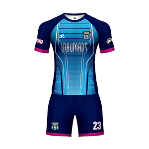 Alta calidad conjunto completo Jersey de fútbol rápido seco sublimado tela ropa de fútbol profesional 3D uniforme de fútbol - Product Image 5