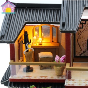 Hongda nuevos <span class=keywords><strong>juguetes</strong></span> manualidades Diy 3D <span class=keywords><strong>casa</strong></span> de muñecas de madera Mdf Kits de madera <span class=keywords><strong>para</strong></span> niña - Product Image 6