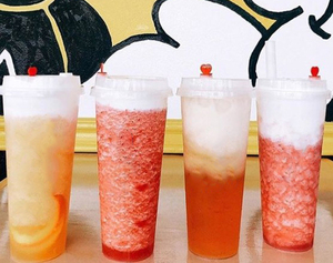 Caliente vender todos los tamaños desechables mate Boba de jugo de té de frutas de plástico tazas Vasos - Product Image 6