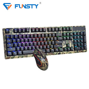 2018 FUNSTY Coloré Ordinateur <span class=keywords><strong>Gaming</strong></span> Souris Et <span class=keywords><strong>Clavier</strong></span> Combo - Product Image 1