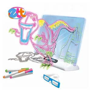 Niños dinosaurio juego 3d magia tablero de dibujo