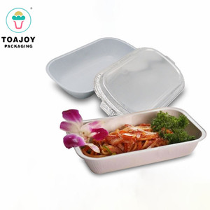 Une feuille d'aluminium jetables <span class=keywords><strong>restauration</strong></span> plateau biodégradable plateau de nourriture d'avion en aluminium casserole - Product Image 2