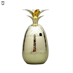 Vino cóctel Copa forma de piña mula de Moscú taza de cobre con tapa de paja - Product Image 1