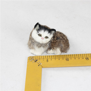 I Gatti di peluche realistico, un modello animale accovacciato, fatta a Mano, il gatto di Bambini realistico di bambole, giocatt - Product Image 1