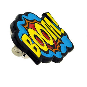 Pas cher Personnalisé 1 Pouce Colorant Noir Tendance <span class=keywords><strong>D</strong></span>'action Bande Dessinée Insigne <span class=keywords><strong>D</strong></span>'épinglette En Émail - Product Image 2