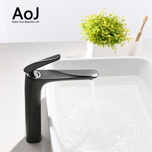 Grand Corps Noir Design En Laiton Robinet de salle de Bain <span class=keywords><strong>Cascade</strong></span> <span class=keywords><strong>Mitigeur</strong></span> De <span class=keywords><strong>Lavabo</strong></span> - Product Image 5