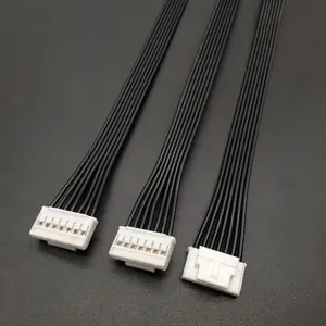 black Flexibility ribbon cable with yeonho YH SMH200 PHS PHB 2.0 mm pitch 7 pin connector wire harness