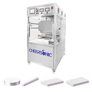 UFM6000 Mousse <span class=keywords><strong>Tiramisu</strong></span> Fudge Brownies Snijmachine Ultrasone voedsel slitter <span class=keywords><strong>machine</strong></span>