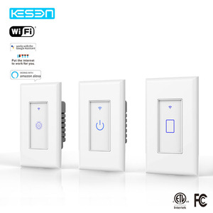 Shenzhen ETL Mini pared Timer Touch Smart Switch Home OEM tacto <span class=keywords><strong>Alexa</strong></span> Smart Home interruptor de luz inteligente - Product Image 3