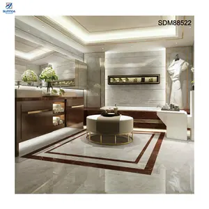 Cinza Design Vidros Porcelanato Polido Carrara 32x32 Decoração de Interiores Piso Telhas Moda Olhar de Mármore Azulejos