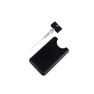 Botella de Perfume de Bolsillo de 20 ml, Blanca y Negra, Tipo Tarjeta de Crédito, de Plástico, Vacía, para Desinfectante de Manos, con Pulverizador de Bomba y Serigrafía - Product Image 4