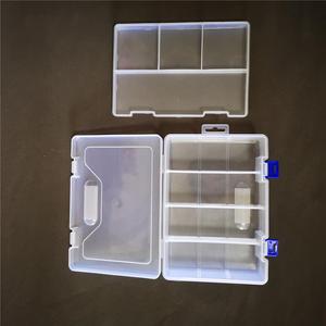 Caja de almacenamiento de plástico PP con 8 compartimentos desmontables de doble capa, forma rectangular - Product Image 5