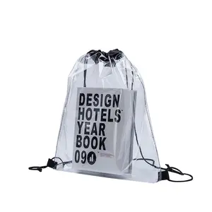 Sac à main Transparent en pvc pour femmes, offre spéciale, fourre-tout d'été, de plage, à cordon de serrage, en plastique, transparent