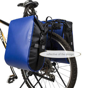 OEM REACH Test 500D PVC Tarpaulin Full Waterproof <strong>Bike</strong> Side <strong>Bag</strong> Pannier Bicycle <strong>Bag</strong> with Custom logo - Product Image 5
