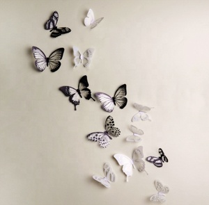 18 unids/lote 3D efecto cristal mariposas <span class=keywords><strong>pared</strong></span> pegatina hermosa <span class=keywords><strong>mariposa</strong></span> para niños habitación <span class=keywords><strong>pared</strong></span> calcomanías decoración del hogar <span class=keywords><strong>en</strong></span> <span class=keywords><strong>la</strong></span> <span class=keywords><strong>pared</strong></span> - Product Image 2