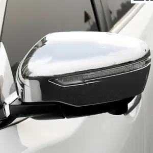 Untuk Nissan X-Trail 2014 2015 2016 2017 ABS Chrome Eksternal Sisi Pintu Cermin Penutup Belakang Cermin Potong Rentang Dekorasi