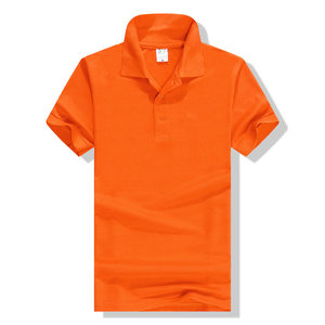 Polo Chemises Orange Femmes Logo Personnalisé Unisexe, Femmes Polo Col En <span class=keywords><strong>V</strong></span> T-shirt - Product Image 1