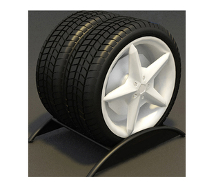 Stile moderno in metallo da auto della rotella del display del basamento Ruote Cerchio Cremagliera Del Banco di mostra per il Negozio di Auto - Product Image 1