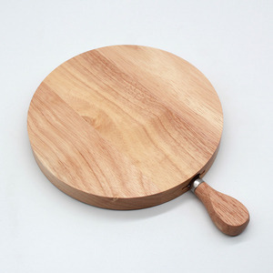 Juego de tabla de queso de forma redonda personalizada al por mayor con cuchillo de queso para uso en la cocina - Product Image 2
